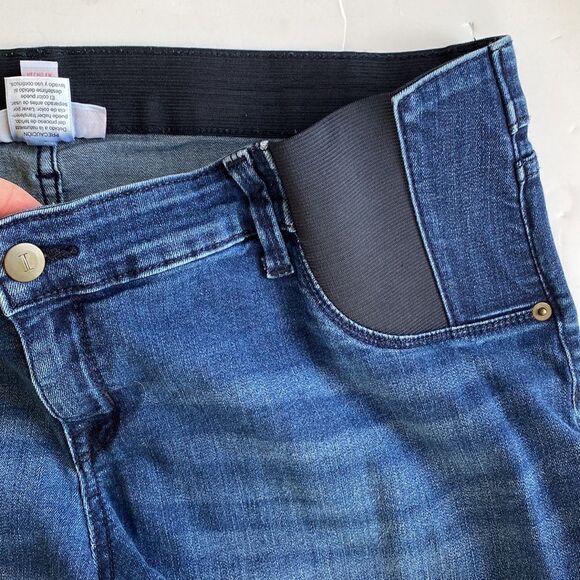 Isabel Maternity MIDI Short Denim Shorts‎ Size 14 - Picture 5 of 13